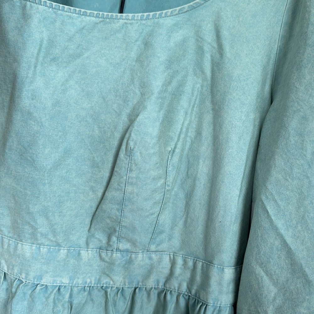 Ava & Viv Balloon 3/4 Sleeve A-line Tiered Dress Size X - Picture 3 of 8